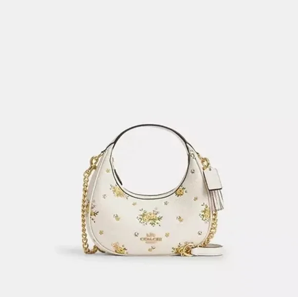 NWT Coach Carmen Mini Crossbody Bag With Floral Print CAK90 New Packaged